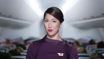 Beautiful Delta Flight Attendant (Safety Video 2020) #9