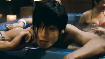 The Man From Nowhere - Bikini Jacuzzi Party Scene (2010) #9