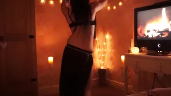 Woman Performs Romantic & Sexy Belly Dance For Partner #10