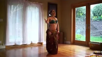 Western Hindu Woman Offering Dance Puja #1