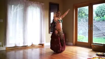 Western Hindu Woman Offering Dance Puja #10