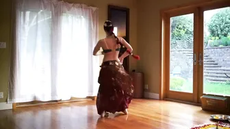 Western Hindu Woman Offering Dance Puja #2