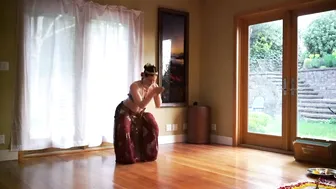 Western Hindu Woman Offering Dance Puja #3