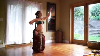 Western Hindu Woman Offering Dance Puja #8