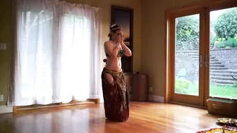 Western Hindu Woman Offering Dance Puja #9