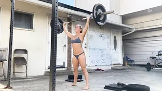 Sexy Bikini Woman Power Lifting Outdoors #3