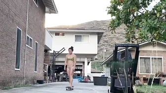 Beginners Bikini Skateboarding #4