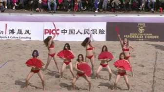 Beach Volleyball Chinese Bikini Dancers #1