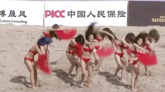 Beach Volleyball Chinese Bikini Dancers #10