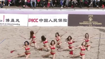 Beach Volleyball Chinese Bikini Dancers #4