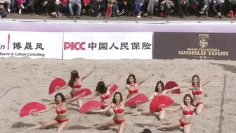 Beach Volleyball Chinese Bikini Dancers #5