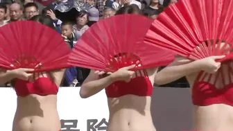 Beach Volleyball Chinese Bikini Dancers #9