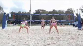 Florida Women's Beach Volleyball - Pink And Green Bikini 2019