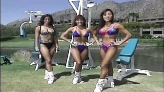 Bodyshaping - Kiana Tom, Jennifer Dempster, Kimiko Tanaka - Purple and Red Bikini 5 #2