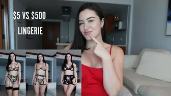 $5 VS $500 Lingerie! Try on & Review #1