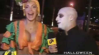 Sabrina Pettinato en la fiesta de Halloween de Versus #8