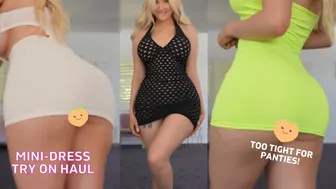 SEXY Minidress Try On Haul | WILL IT RIDE UP?!