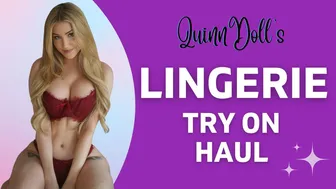 My First Lingerie Try On Haul