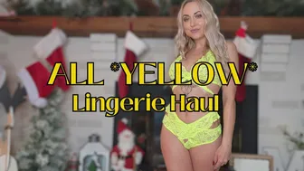 ALL *YELLOW* LINGERIE HAUL + review #1