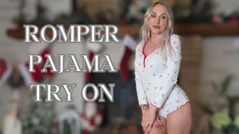 Get Cozy and try on PJ ROMPERS with me from TEMU!