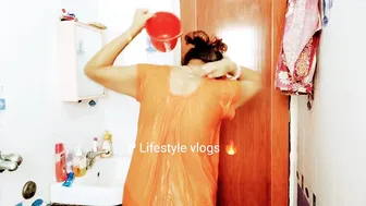 Bathing vlog ♥️♥️ Garmi me hatat kharab so much heat today #bathing #vlogginglifestyle #9