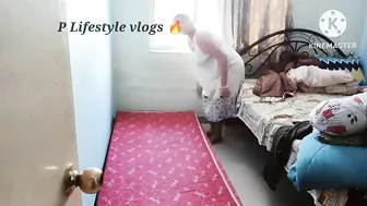 Bed cleaning vlog / Kam karte karte thag gayi main ♥️♥️♥️♥️#minivlog #vlogginglifestyle #cleaning #nighty #2