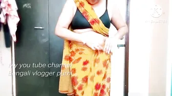 Low waist saree Draping ♥️♥️ Saree fashion with out petticoat #minivlog #sareefashion #indianvlogger #6