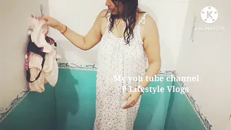 Hello friends ♥️♥️ After shower how I safely wearing nighty#viralvideo #plifestylevlogs #wearing #6