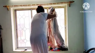 Parda laga rahi hu/ My curtains change vlog #cleaning #minivlog #viralvideo #curtains #1