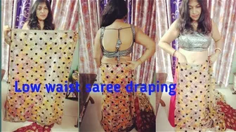 How to drape silk saree perfectly/Silk saree draping tips/Low waist saree draping tips #1