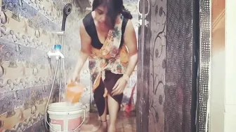 Washing clothes by hand Indian housewife daily cleaning routine@Plifestylevlogs #7