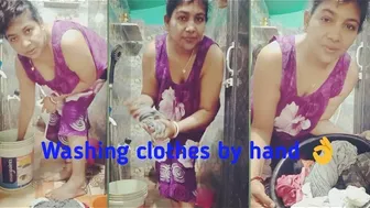 Indian housewife daily cleaning routines vlog washing clothes by hand @Plifestylevlogs