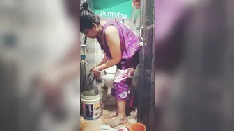 Indian housewife daily cleaning routines vlog washing clothes by hand @Plifestylevlogs #9