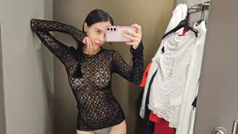 See-Through Try On Haul | Transparent Clothes | Try-On Haul At The Mall №2 #10