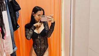 See-Through Try On Haul | Transparent Lingerie and Clothes | Try-On Haul At The Mall №44 #7