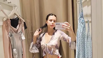 Try-On haul | Transparent lingerie and clothes | At The Mall #3