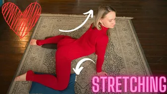 Yoga Stretching on a Carpet in Real 8K