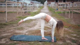 Harmony Unleashed: Stretching Yoga with Majestic Horses in True 8K #6