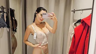 See-Through Try On Haul | Transparent Lingerie | At The Mall #4