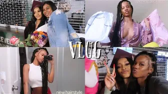 VLOG | new hair, opening packages, grwm, cousin’s graduation, round one + meet my family