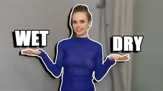 Wet vs Dry: try on transparent dresses